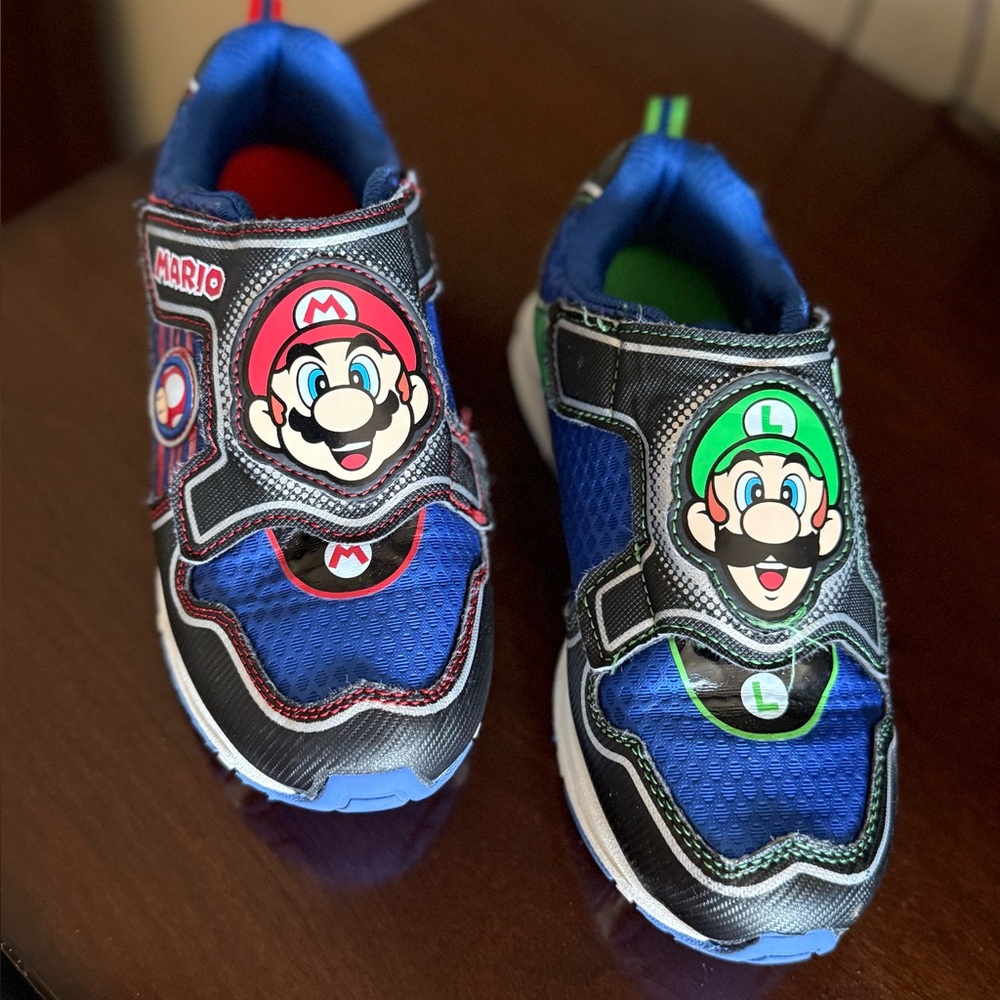 Nintendo Mario & Luigi Kids Sneakers - Blue and Black